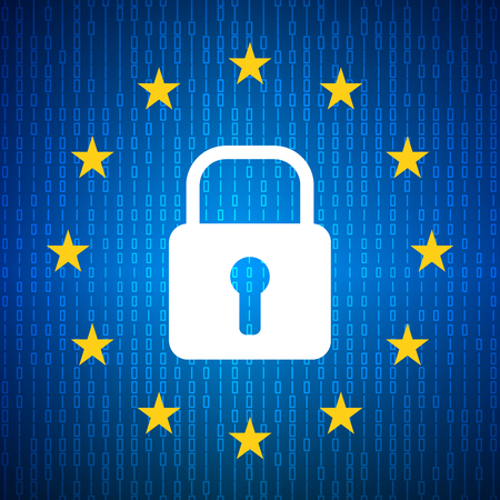 Réglementation européenne RGPD — drapeau de l'Union Européenne